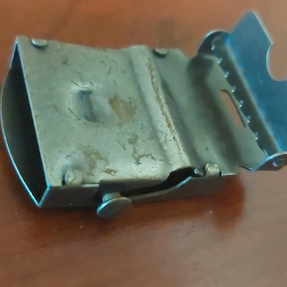 Lot of Two Military Style Ratchet Belt Buckles, Vintage
